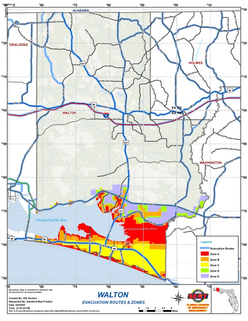 walton county evacuation route