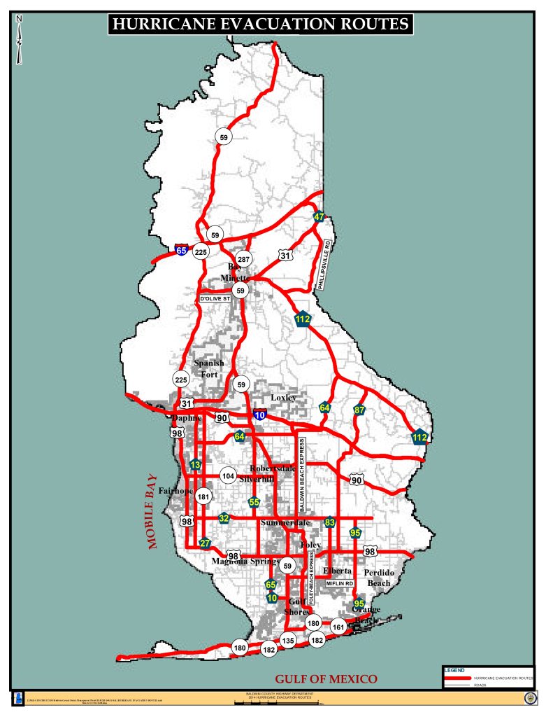 Baldwin County Evacuation Route