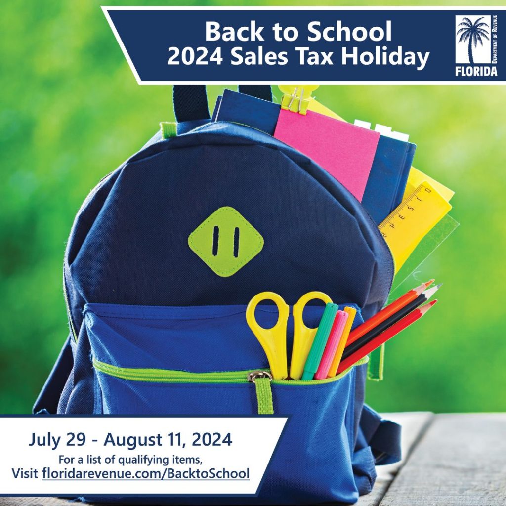 Back to School 2024 Sales Tax Holiday Promo photo