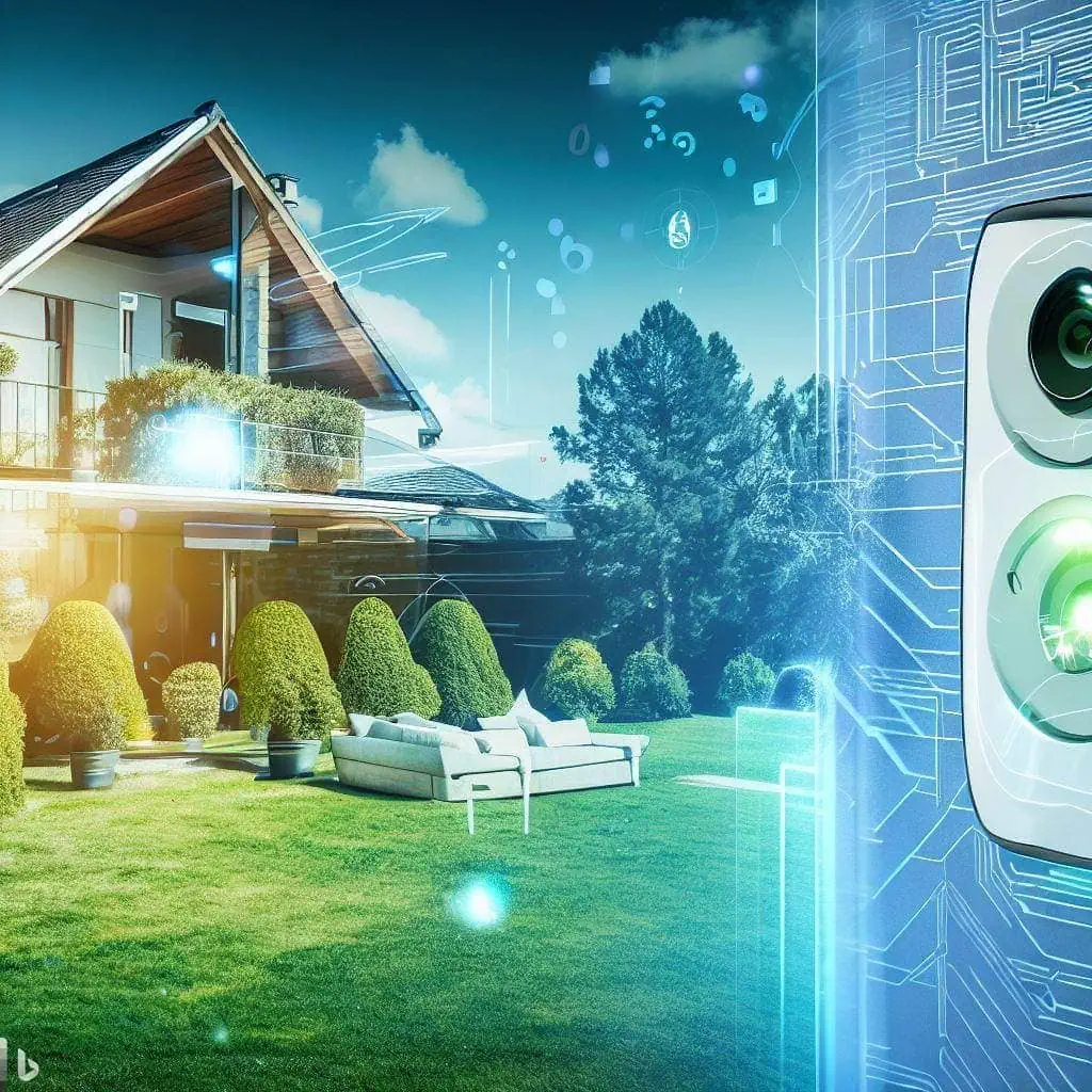 Luxury home with security system and preventative maintenance technology.